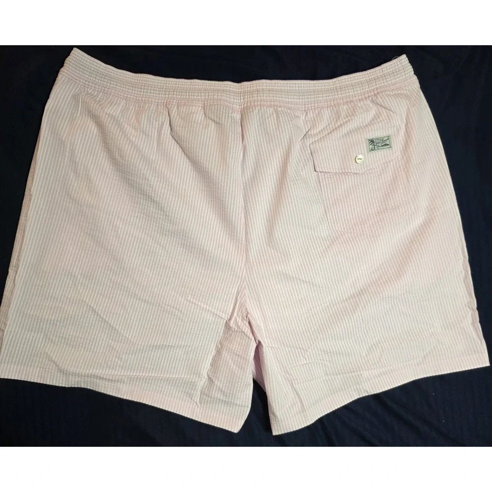 Polo Ralph Lauren Pink Traveler Stretch Swim Trunks Board Shorts Men's Size 3XB